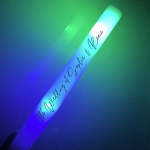 Upgraded Light up Foam Glow Sticks, Glow in The Dark Party