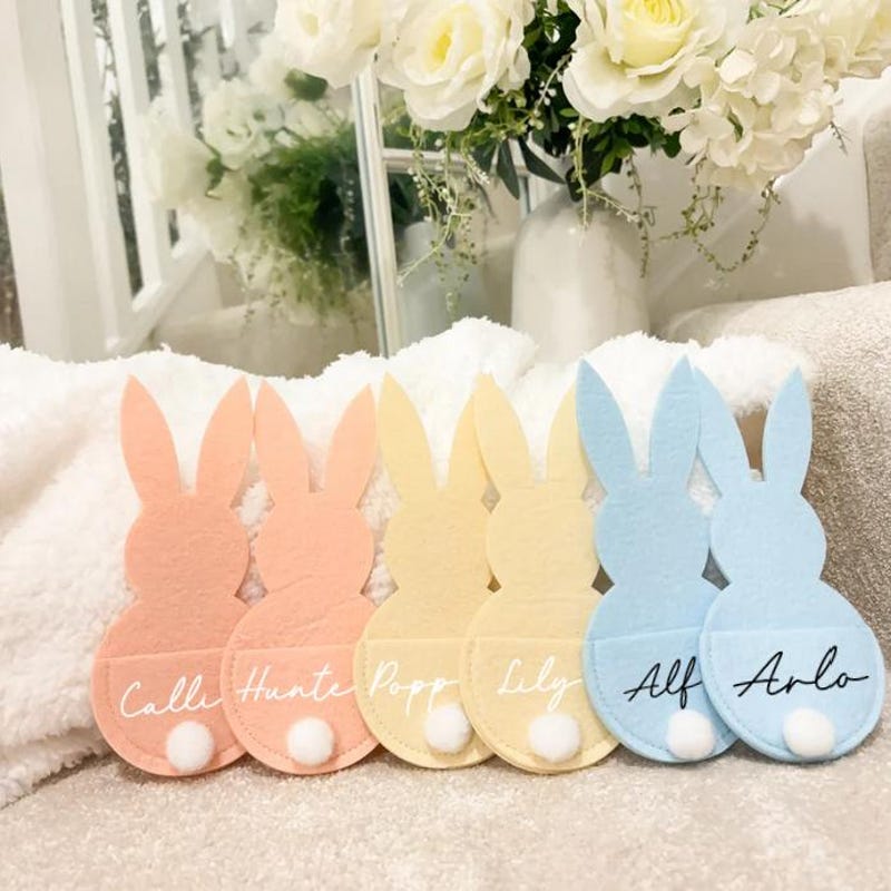 Easter Money Holder, Personalised Easter Gifts For Kids, Personalized Easter Gifts, Cutlery Holders, Personalized Bunny, Easter 2025