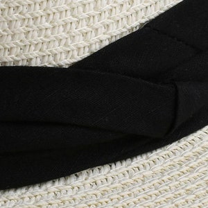 Personalised Beach Hat with initials printed on the front. These straw hats are ideal for a holiday or honeymoon. Matching his and hers fedora straw hats.