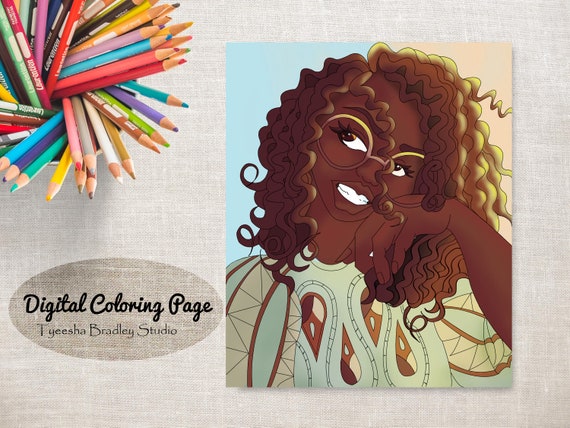 Instant Download Printable Single Jpg Format Adult Coloring Etsy