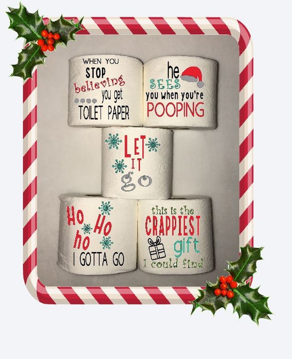 Christmas Toilet Paper Funny Toilet Paper Christmas Gag | Etsy