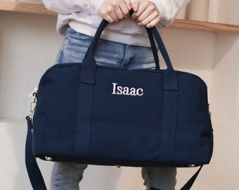 Personalized Weekender Bag Canvas Travel Bag Groomsman Gift - Best Man Gift - Gifts for Him - Men's Luggage - Destination Wedding