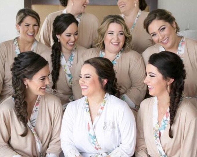 Jersey Robes - Plain/With Floral Trim/With Embroidery