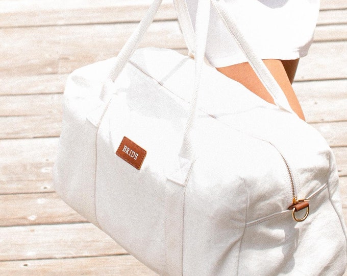 Bride Bag Bridal Shower Gift for Bride to Be Gift Ideas Weekender Bag Engagement Gift for Bride Tote Honeymoon Gift for Bride