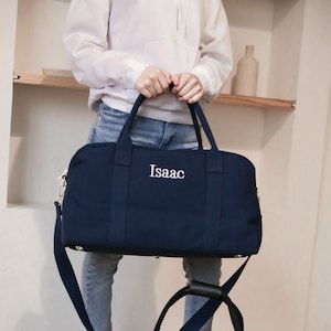 Personalisierte Reisetasche Weekender Tasche Geschenke für Männer Overnight Bag | Handgemachte Tasche | Herren Turnbeutel | Geschenke für Ihn Sein Weihnachtsgeschenk