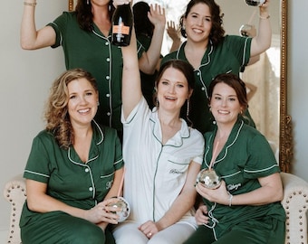 Bridesmaid pajamas set shorts, personalized bridesmaid pajama set, monogrammed bridesmaid pajama pants personalized bridesmaid pjs sets