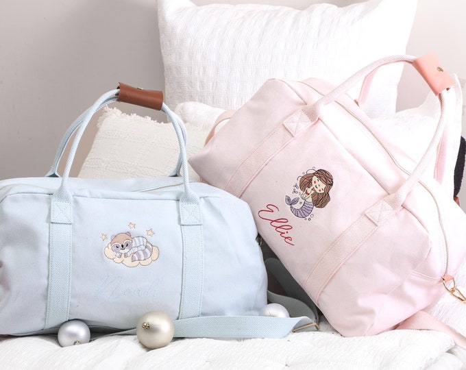 Personalized Gift Baby Shower Children Personalised Bag Duffle Bag Children Gifts Monogrammed Weekender Bags Baby Bag Hospital Bag