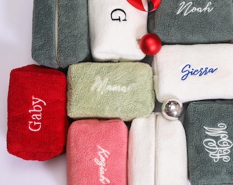 Personalized Makeup Bag, Best Gifts for Her, Bridesmaid Gifts Proposal, Custom Cosmetic Bag, Bachelorette Party Favors, Holiday Hosting Gift