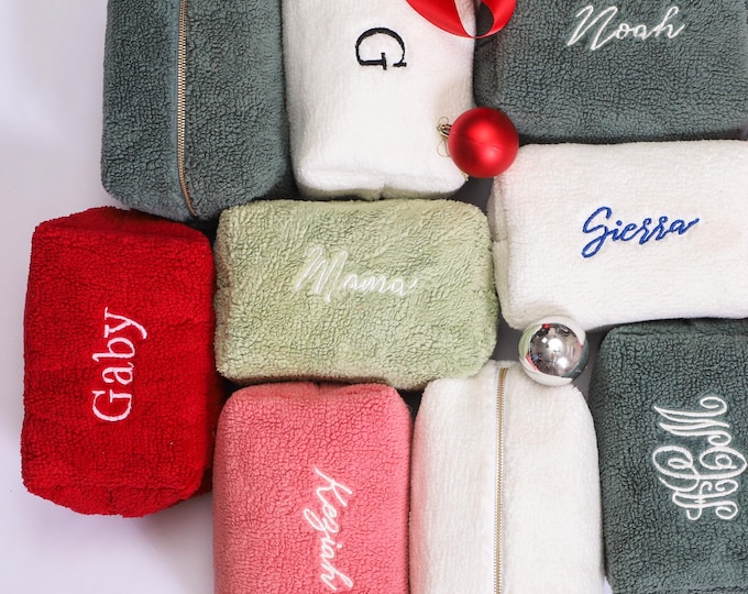 Personalized Makeup Bag, Best Gifts for Her, Bridesmaid Gifts Proposal, Custom Cosmetic Bag, Bachelorette Party Favors, Holiday Hosting Gift
