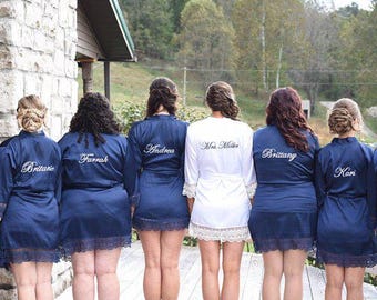 Bridesmaid robe, Gift for Bridesmaid, Bridesmaids Gifts, Bridesmaid Robe, Bridesmaid Kimono Robes, Bridal Robes, Floral Robe