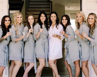 Soft Robes for Bridesmaid Wedding Robes Getting Ready Monogrammed bridesmaid robes Bridal personalized bridesmaid