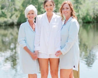 Bridesmaid Shirts, Bridesmaid shirt, bridesmaid shirts, bridal party shirts, cotton sleepshirt,oversized bridesmaid shirts,monogrammed shirt