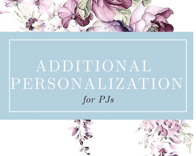 Personalization Options