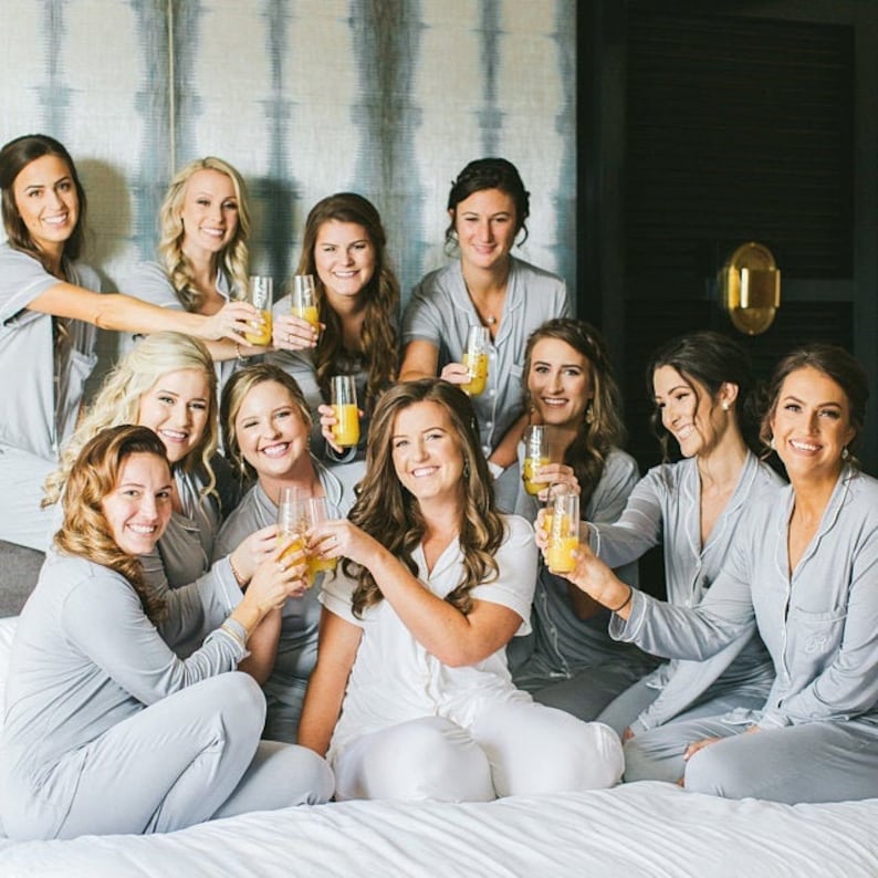 bridesmaid pajama sets