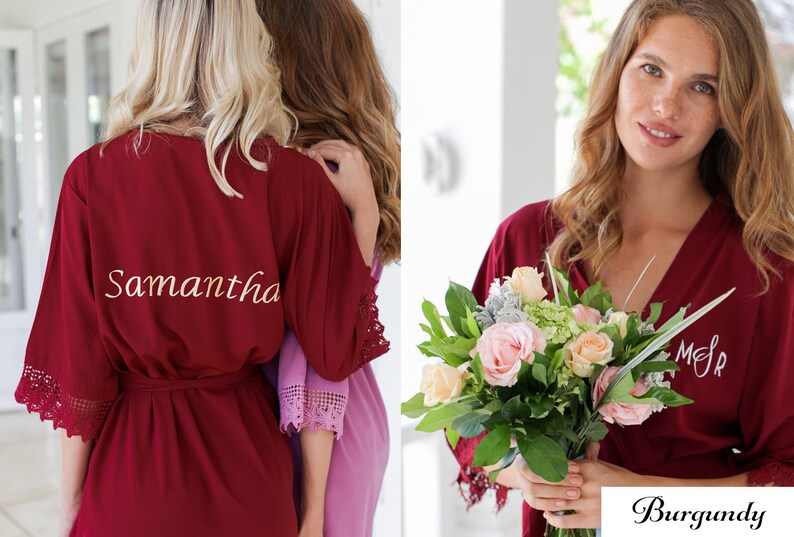 Bridesmaid Robes Set of 8 Bridesmaid Robes Set of 9 Etsy