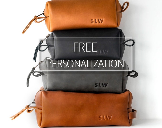 Groomsmen Gift, groomsmen proposal, mens toiletry bag, groomsman gift, leather dopp kit, groom gift bag, best man gift