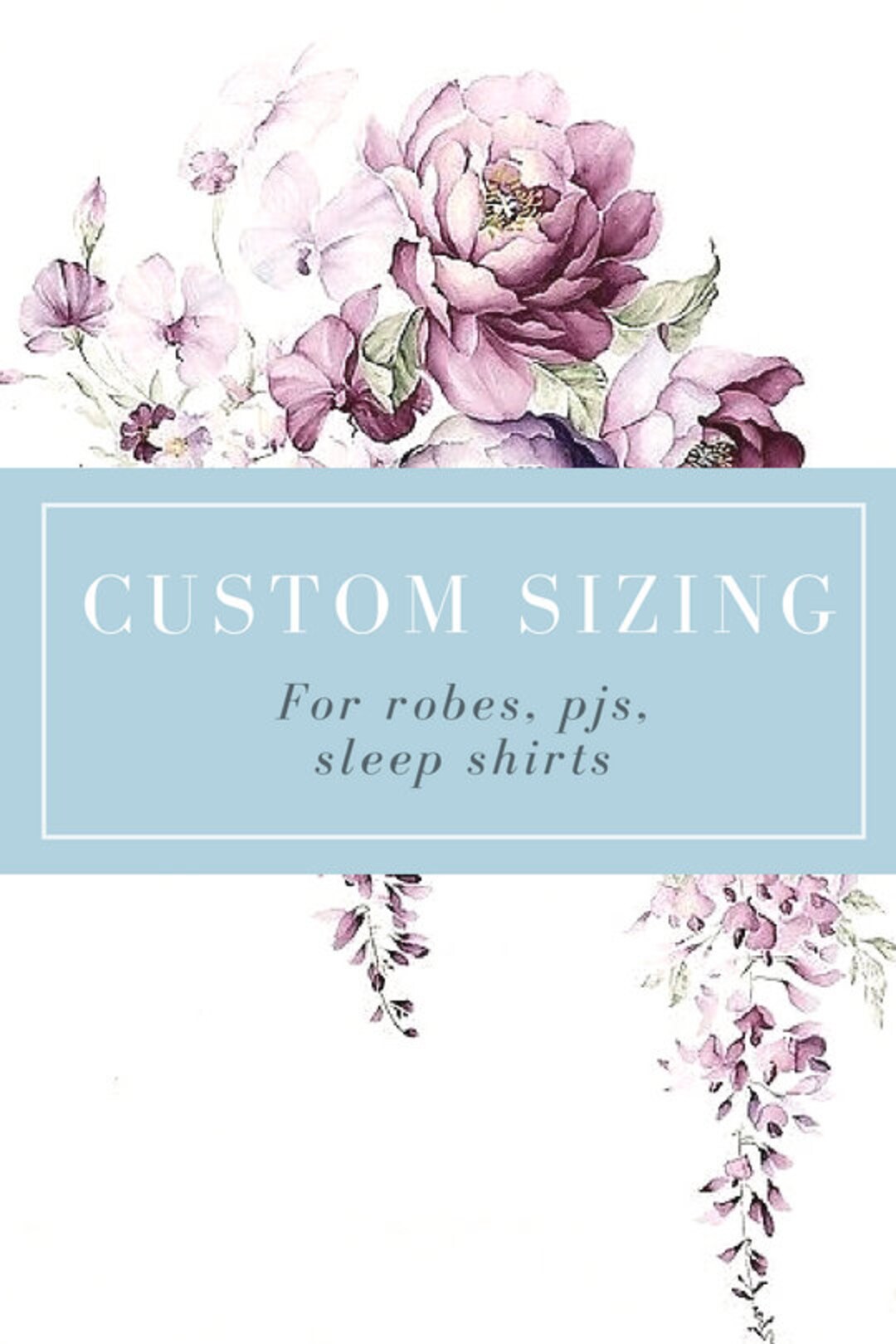 Custom Sizing Add On - Etsy