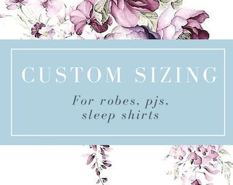 Custom Sizing Add On