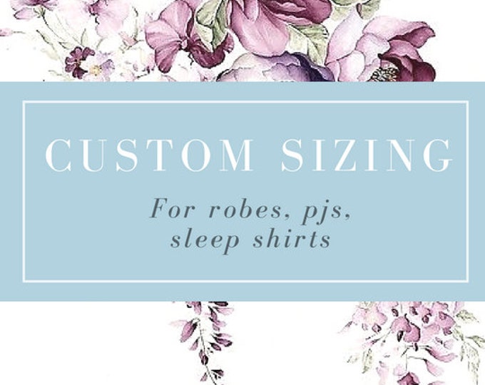 Custom Sizing Add On