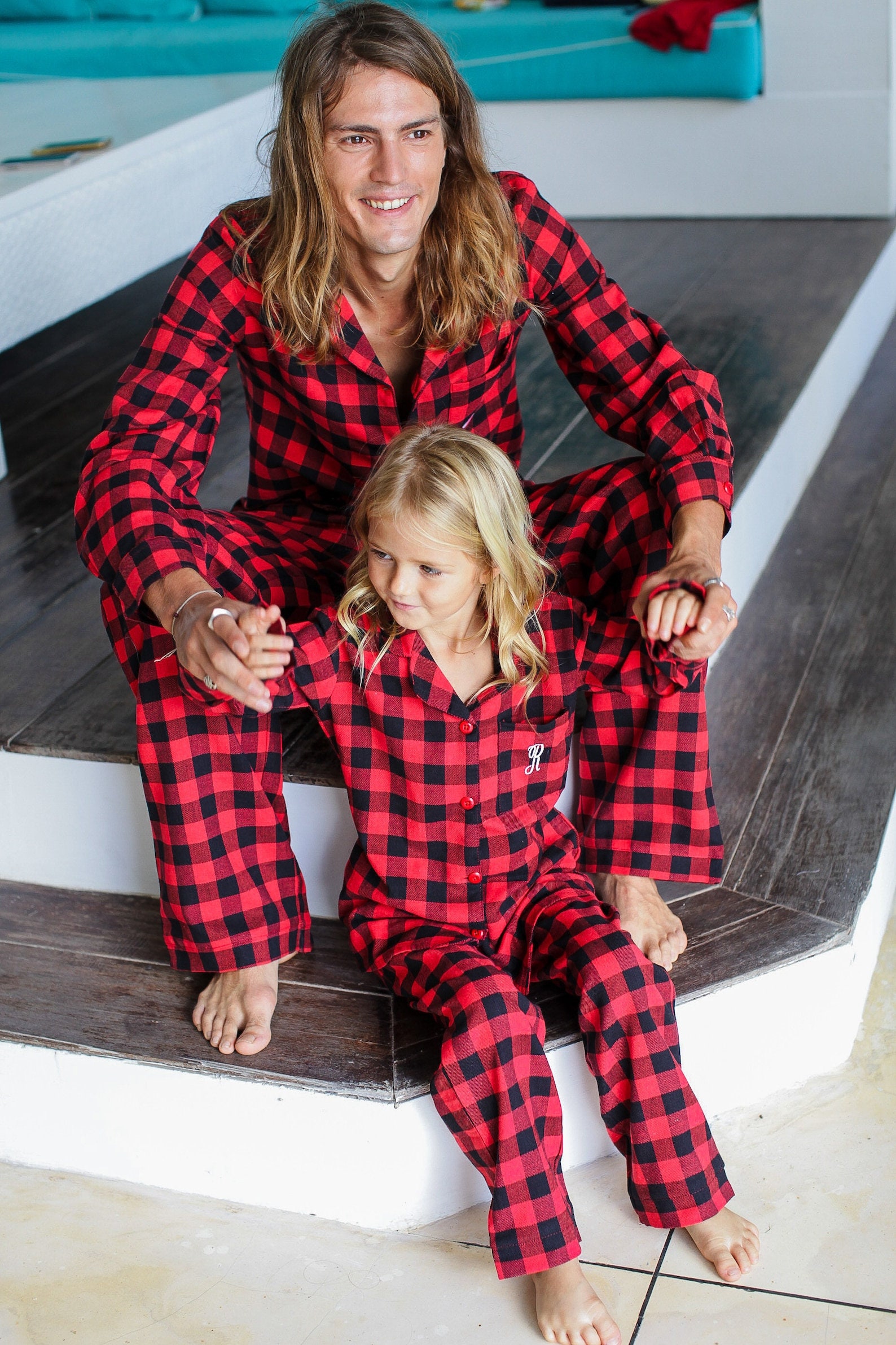 Matching Christmas Pajamas Set for Family, Funny Holiday Cute Let