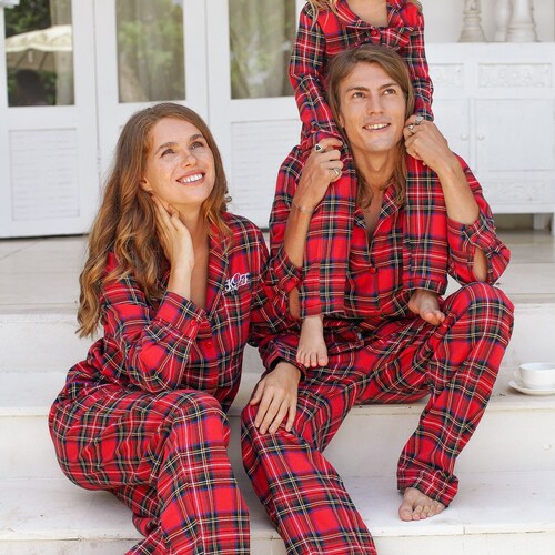 Matching Family Christmas Pajamas With Personalized Etsy