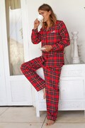 Monogrammed Family Christmas Shirt, Womens Christmas Pajamas, Christmas Monogram Shirt with Pants, Custom Christmas Shirt, Holiday Pajamas
