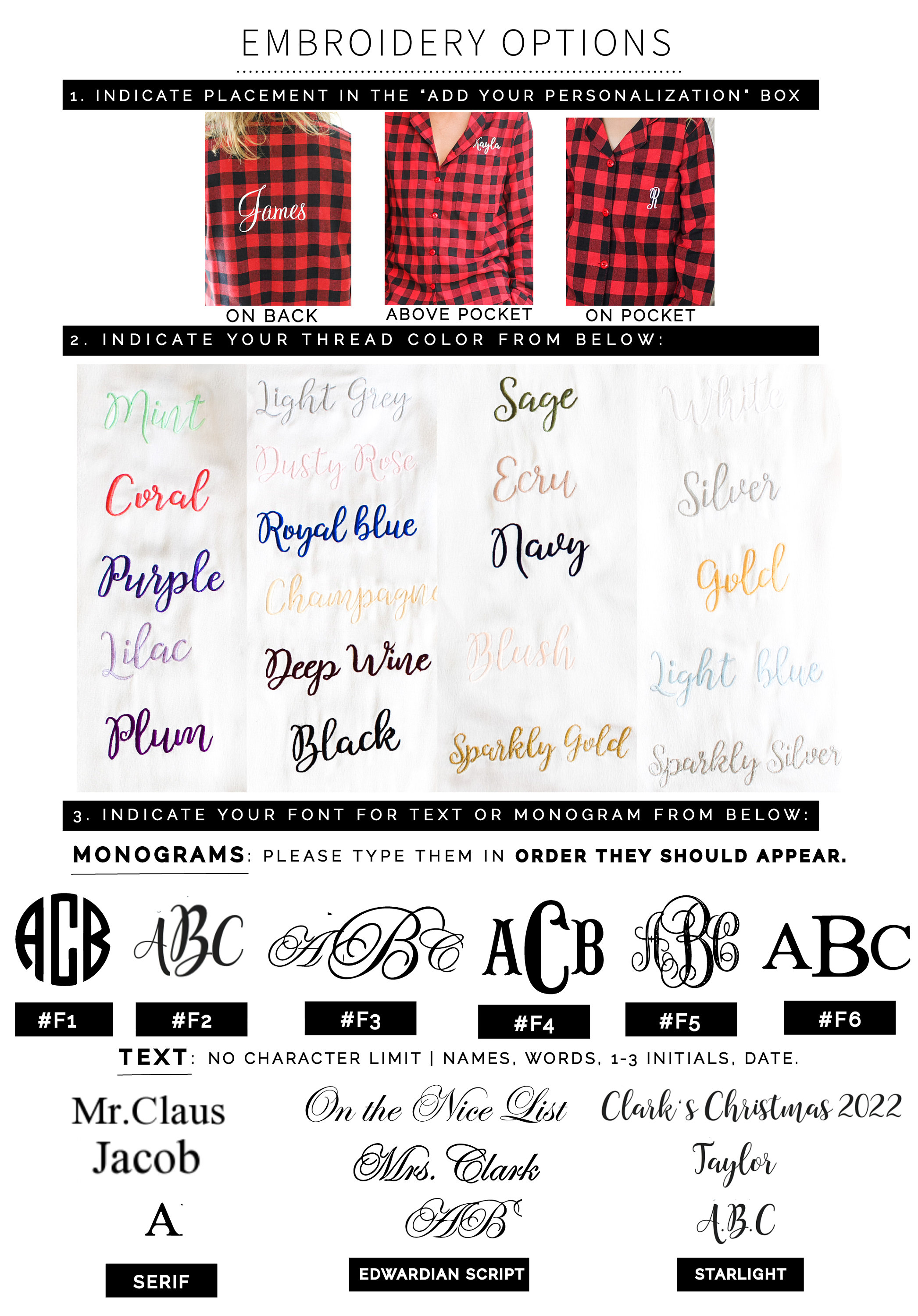 Family Christmas pajamas Personalized Holiday PJs pajama pants, Monogrammed Holiday pajamas, Matching Christmas PJs