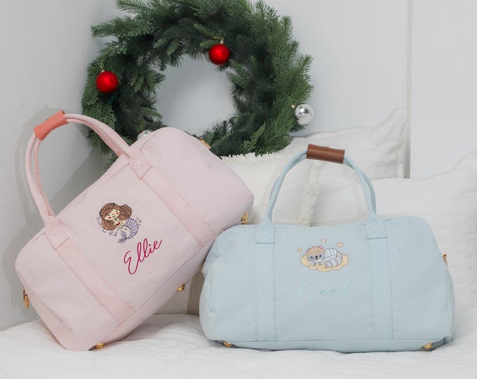 Children Personalised Bag Duffle Bag Children Gifts Monogrammed Weekender Bags Baby Bag Hospital Bag Personalized Gift