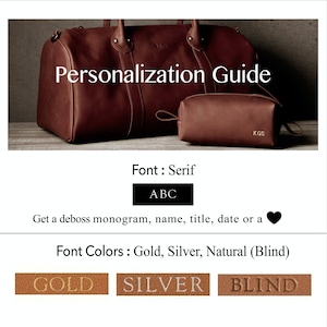 Personalized Weekender Bag, Groomsmen Gifts, Monogram Duffle Bag, Groomsmen Bags, Gifts for Him image 3