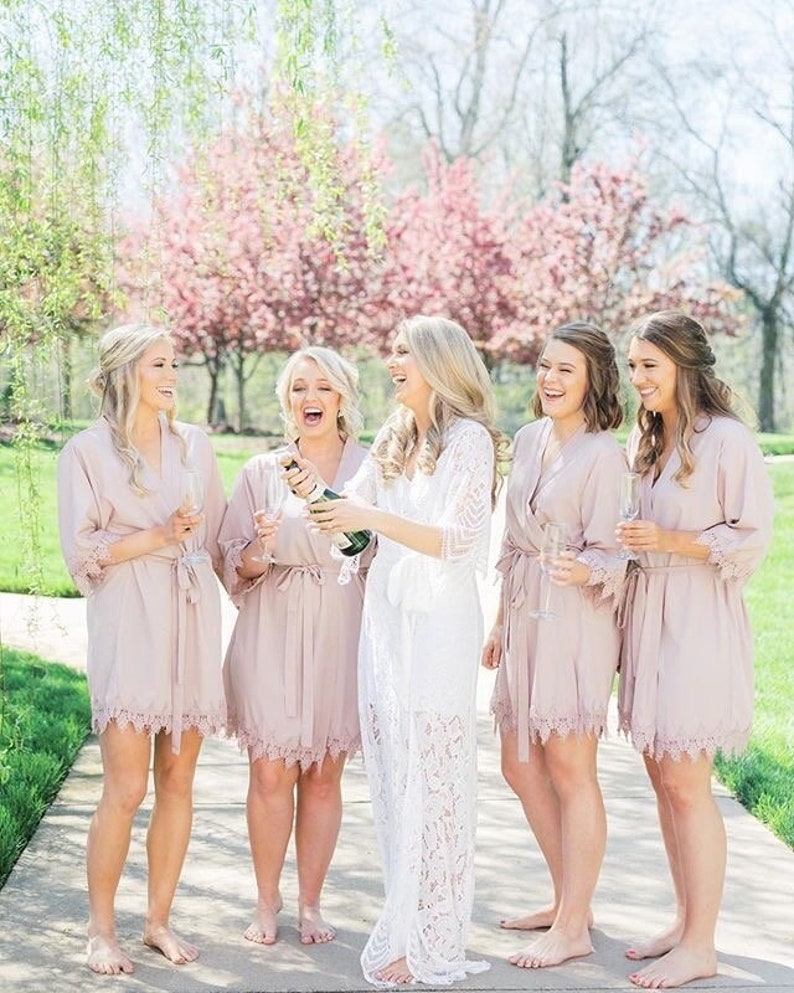 Bridesmaid Robes Set of 4 5 6 7 8 9 10 11 Bridesmaid Etsy
