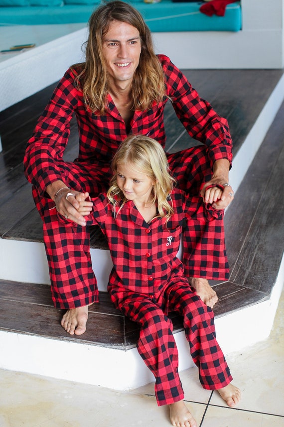 Family Christmas pajamas Personalized Holiday PJs pajama pants Monogrammed Holiday pajamas Matching Christmas PJs Couple Pajamas