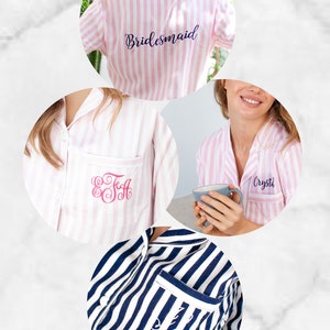 Sleep Shirt // Pyjama Shirt// Bridesmaid Pajama //Bridesmaid Gift //Bridal Gift //Cotton pjs// Sleep Shirts // Bridesmaid Shirts //Shirt Set image 7