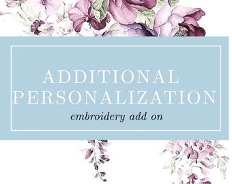 Additional Personalization Options
