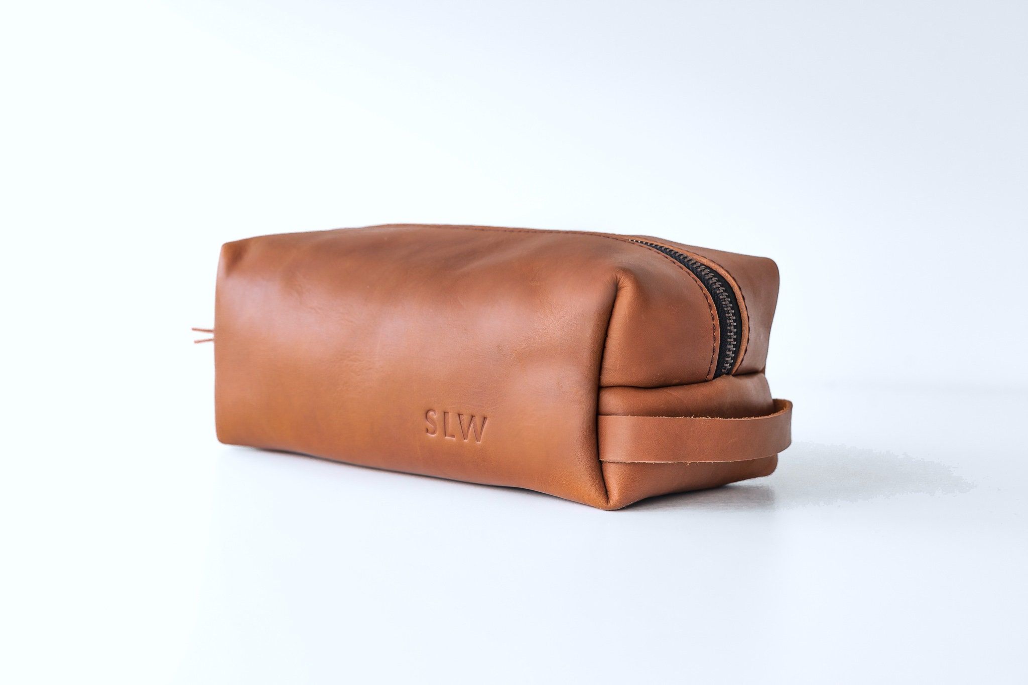 Monogram Mens Leather Toiletry Bag