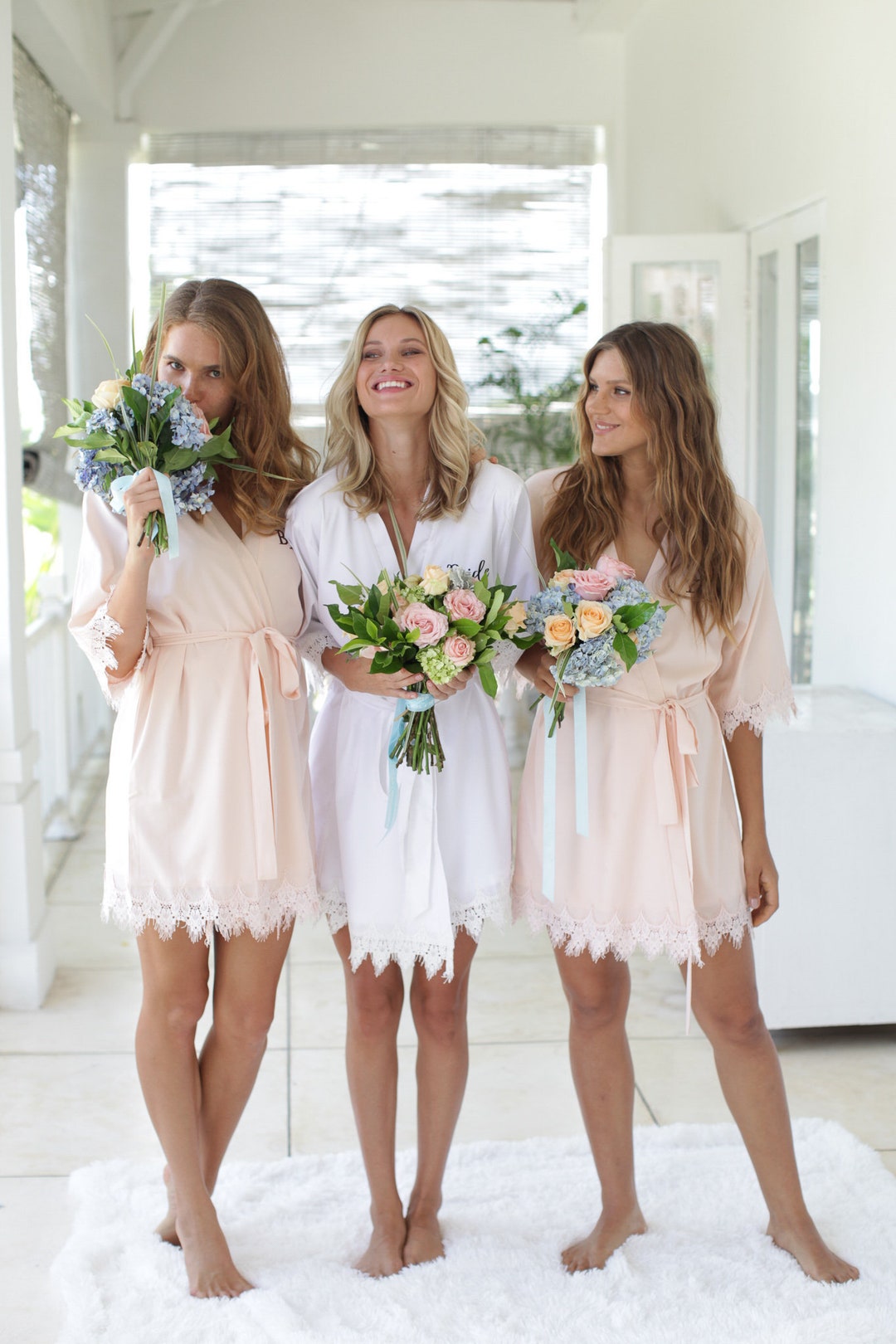 Set of 9 Bridesmaid Robes, Bridal Party Robes, Bridesmaid Gifts