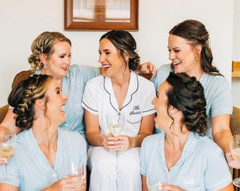 Bridesmaid Pajamas set monogrammed, bridesmaid pajamas set of 7, bridesmaid pajamas set of 8, bridesmaid pajamas set of 10, set of 9