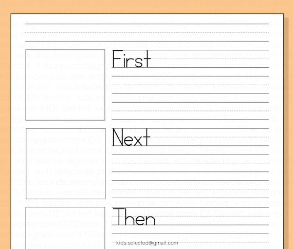 Sequencing Writing Template