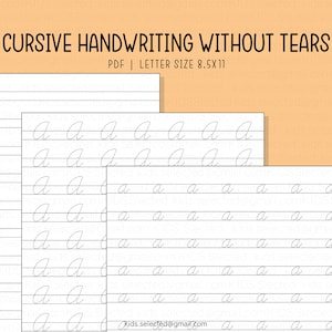 FREE Handwriting Without Tears® style Letter A practice worksheets