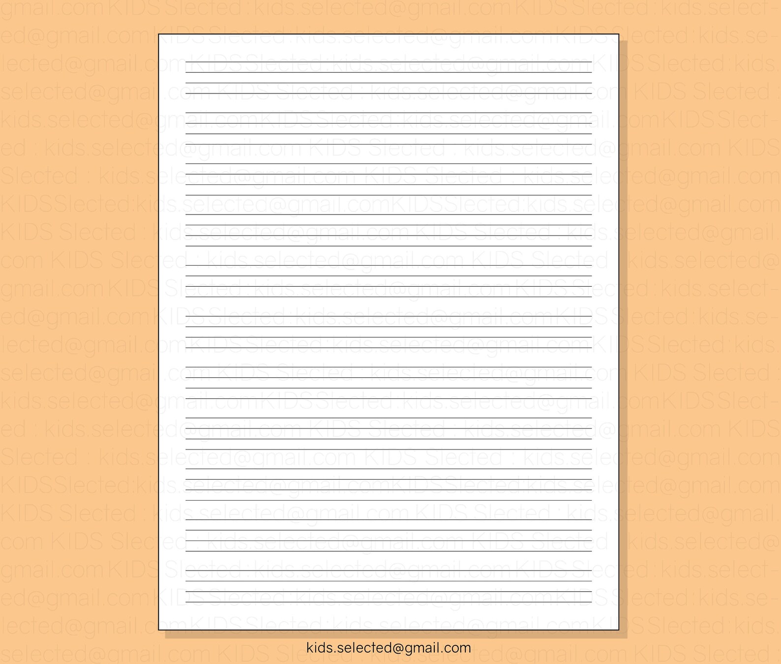 4 Lines Writing Paper for Kids Grade 1 Printable Handwriting Practice ...
