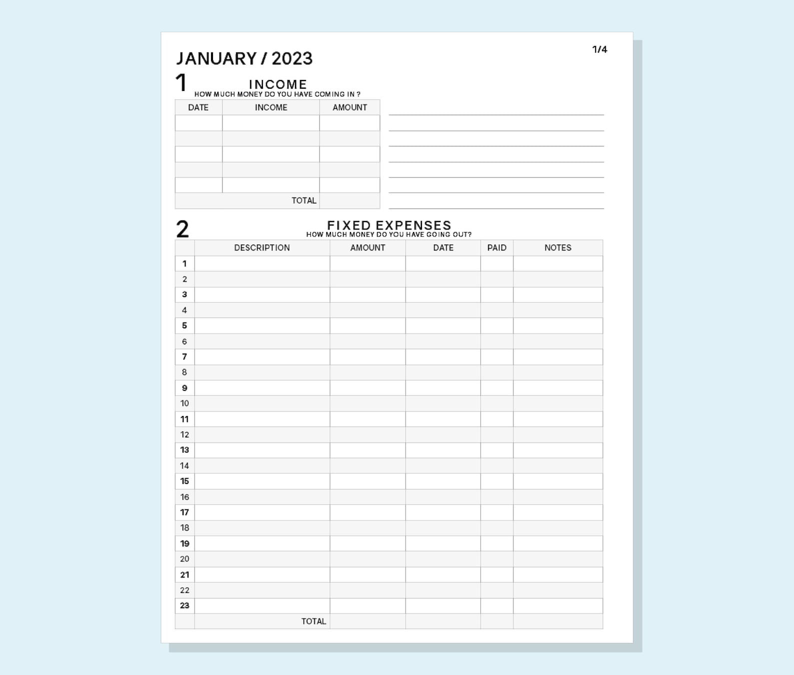 Kakeibo Budget Planner 2023 Printable Pdf Inserts Digital File Instant Kakeibo Budget Planner 2023 Printable Pdf Inserts Digital File Instant
