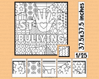 Anti Bullying Poster Pink Shirt Day Bulletin Board Math Stop Bullying Coloring Page Activities Pop Art Craft  Printable Project Kindergarten