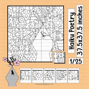 Haiku Poem Day Bulletin Board Japanese Activities Collaborative Poster Coloring Pages Art Project Activities for Kindergarten
