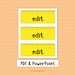 Editable Name Tags for Kids Printable Student Desk Name Plate Label ...