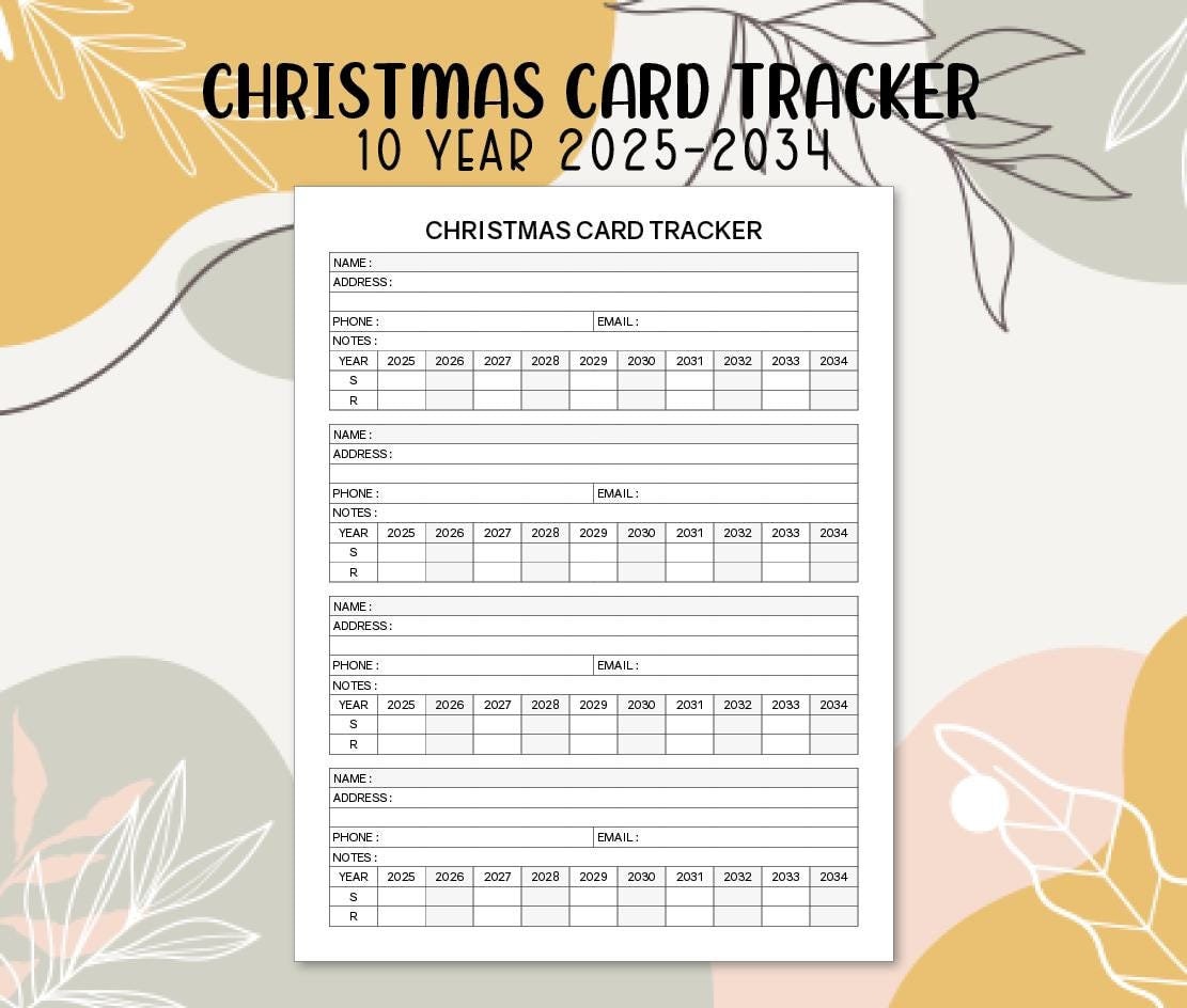 christmas-card-address-tracker-2025-2034-printable-10-year-template-pdf-instant-download-etsy