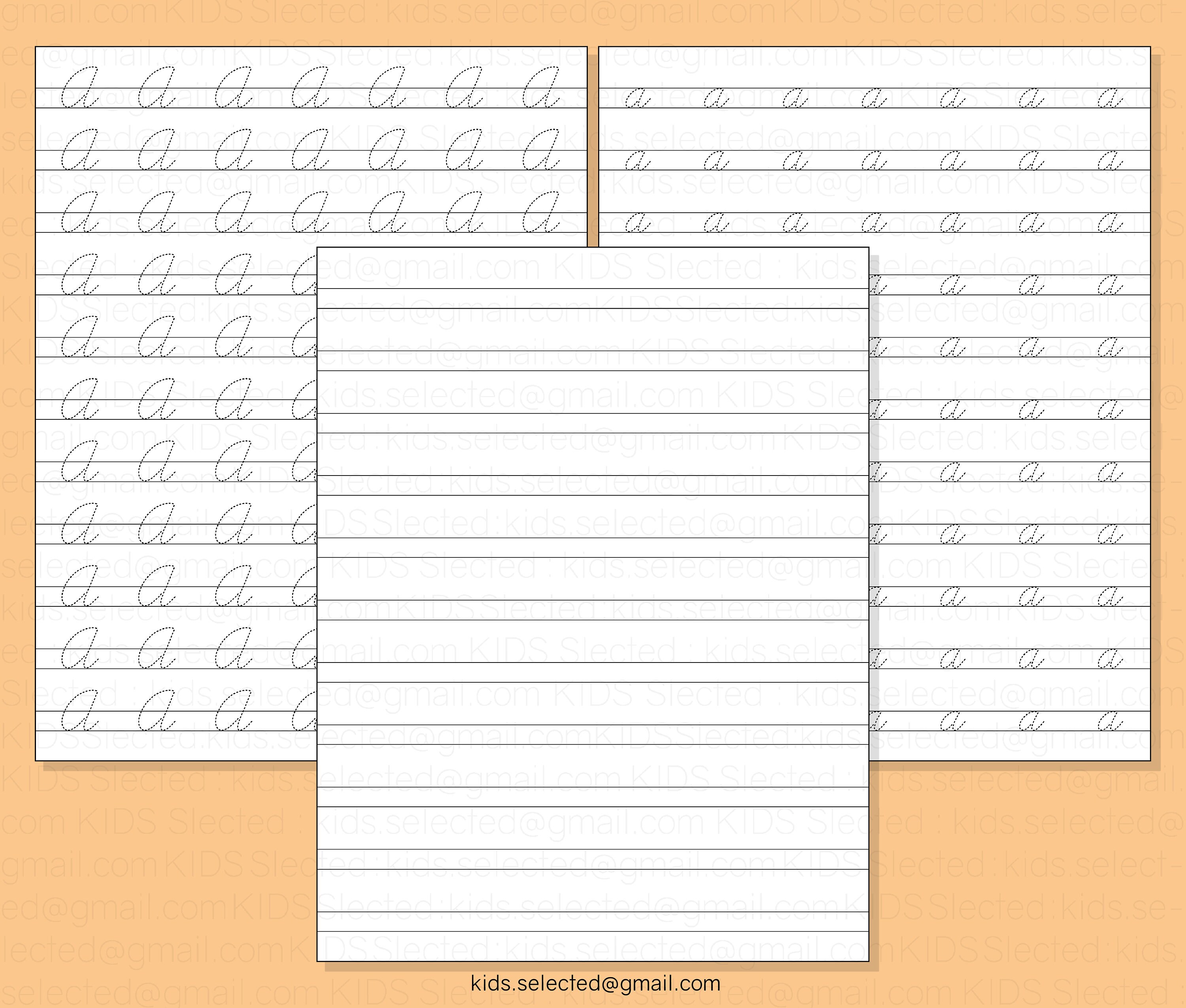 Cursive Handwriting Without Tears Letter Formation A-Z - Etsy Israel