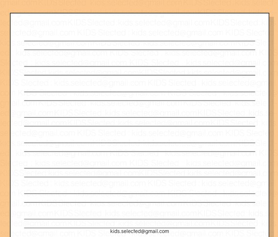 Handwriting Without Tears Paper Printable Instant Download Digital Format  for Kids Kindergarten Preschool