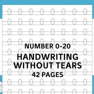 Handwriting Without Tears Gray Block Printable Tracing Paper Worksheet  Paper Instant Download Digital Format for Kids