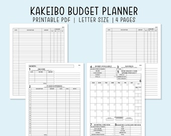 handwriting without tears uk Kakeibo Budget Planner Printable Pdf Inserts Digital File Instant Download Simple Undated Template for Budget Planner and Expense Organizer