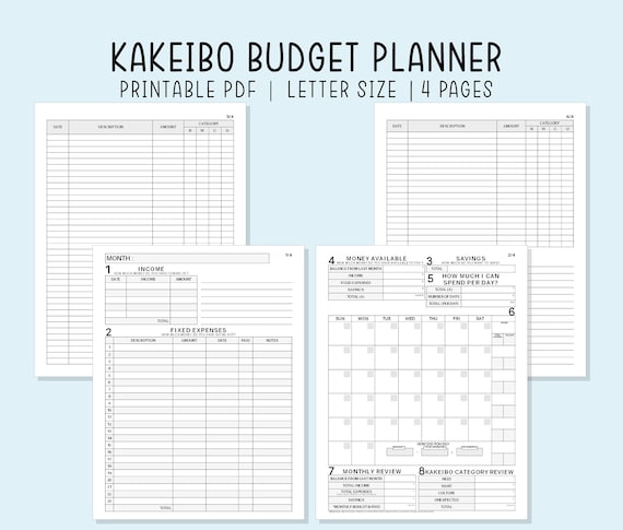 Kakeibo Template Free Download Kakeibo Template Free Download