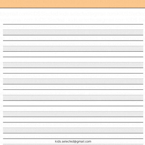 Highlighted Writing Paper for Kids Grade 1 Printable Handwriting ...